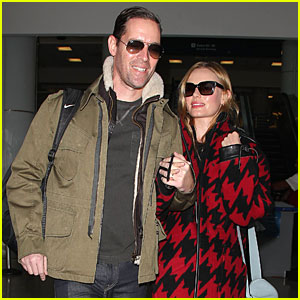 Kate Bosworth & Michael Polish Fly Back to Los Angeles on His 44th Birthday