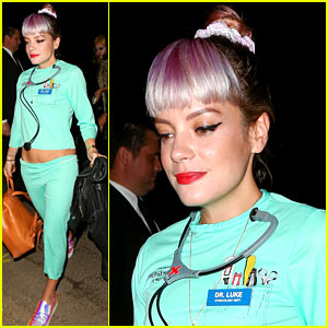 Lily Allen Dresses as Dr. Luke for Halloween Amid Kesha's Claims