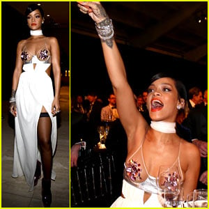 Rihanna Spends $135,000 on amfAR Gala Auctions!