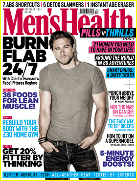 Charlie Hunnam Muscles Up for 'Men's Health UK' December Cover'!