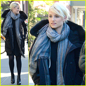 Dianna Agron Looks Really Warm in Cold NYC Weather