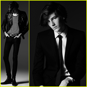 Dylan Brosnan Shows Off His Dashing Good Looks in Saint Laurent Men’s Permanent Collection