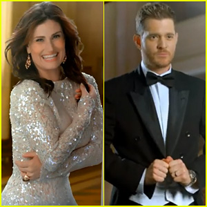 Idina Menzel & Michael Buble Debut Super Cute Music Video for 'Baby It's Cold Outside' - Watch Now!