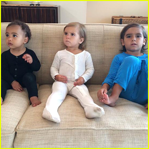 Kim Kardashian Shares Cutest Pic of North West with Mason & Penelope Disick