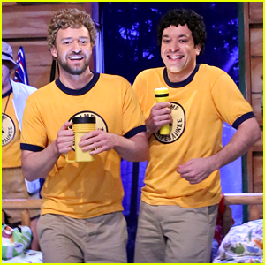 Justin Timberlake & Jimmy Fallon Play Teenage Camp Buddies in Hilarious 'Tonight Show' Skit (Video)