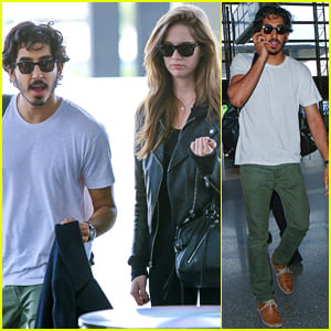 Dev Patel Flies Out of Town with a Mystery Brunette