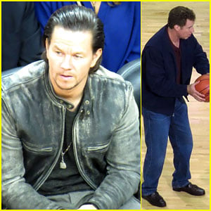 Mark Wahlberg & Will Ferrell Film the Infamous Basketball Throwing Scene