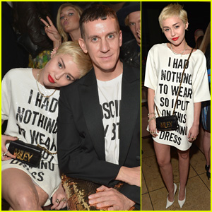 Miley Cyrus Wears Shirt Dress With a Message to 'Daily Front Row' Fashion Awards