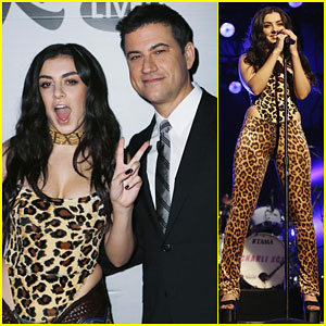 Charli XCX Works It in a Leopard Print One Piece for 'Jimmy Kimmel Live' - Watch Here!