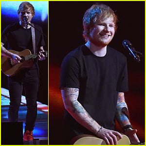 Ed Sheeran Performs 'Bloodstream' & Wins Album of the Year at BRIT Awards 2015