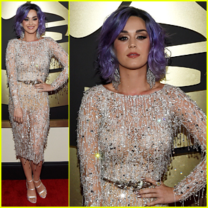 Katy Perry Is Fab in Fringe on Grammys 2015 Red Carpet