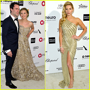 Maggie Grace & Katheryn Winnick Are Golden Blondes at Oscars 2015 Party
