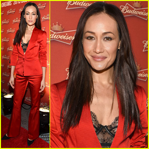 Maggie Q Celebrates the Chinese New Year in Time Square