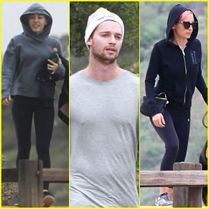 Miley Cyrus & Patrick Schwarzenegger Take a Hike with Nicole Richie