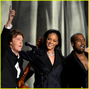 Rihanna's 'FourFiveSeconds' Grammys 2015 Performance with Kanye West & Paul McCartney (Video)