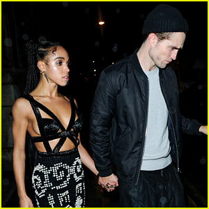 Robert Pattinson & FKA twigs Hold Hands at BRIT Awards Party!
