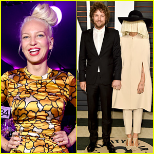 Sia Shows Her Face at Elton John's Oscars 2015 Party!