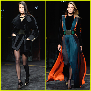 Adriana Lima & Alessandra Ambrosio Work the Catwalk at Balmain Fashion Show