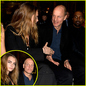 Cara Delevingne Sits with Woody Harrelson at Stella McCartney's Show