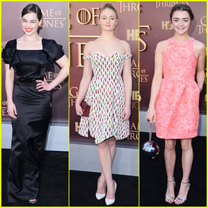 Emilia Clarke, Sophie Turner, & 'Game of Thrones' Ladies Get Glam for San Francisco Premiere!