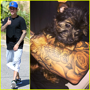 Justin Bieber Debuts Adorable New Puppy Esther