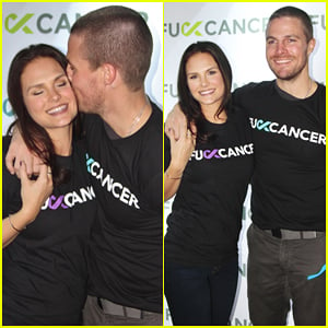 Stephen Amell Gets Support from Wife Cassandra Jean at FCancer Charity Hosting Gig!
