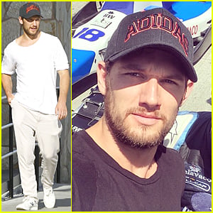Alex Pettyfer Hits Race Track to Support Conor Daly