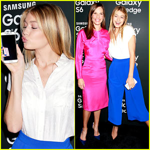 Gigi Hadid & Hilary Swank Become Gal Pals at Samsung Event!