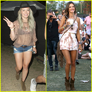 Hilary Duff & Alessandra Ambrosio Are All About Legs & Boots at Coachella