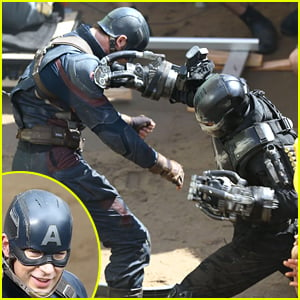 Captain America & Crossbones Have an Epic Battle in 'Captain America: Civil War' Set Photos!