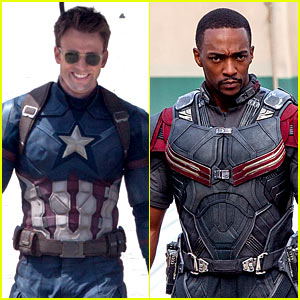 Chris Evans & Anthony Mackie Get to Action on 'Captain America: Civil War' Set!