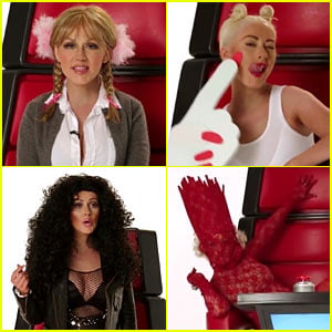Christina Aguilera Hilariously Impersonates Pop Stars for Funny 'The Voice' Video!