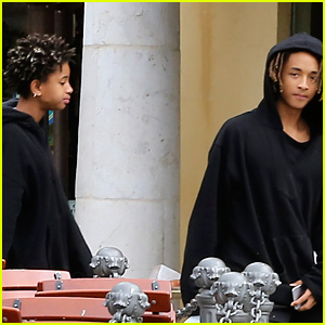 Jaden Smith Brings His Own Water Jug to Lunch with Willow
