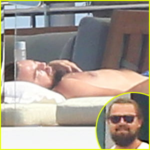 Leonardo DiCaprio Lounges Shirtless on a Yacht in Cannes