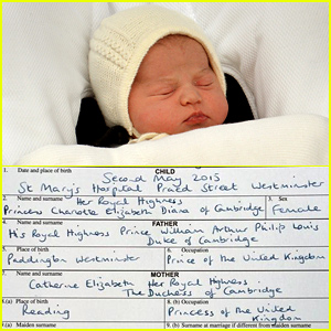 Princess Charlotte's Birth Certificate Has Been Released!