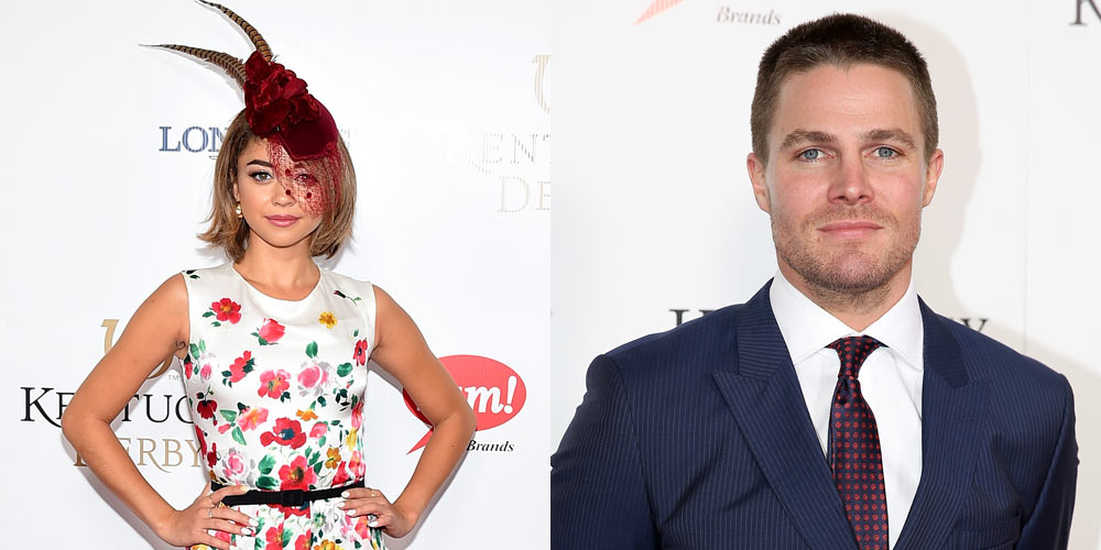 Sarah Hyland & Stephen Amell Wear Their Best Derby Outfits in Kentucky!