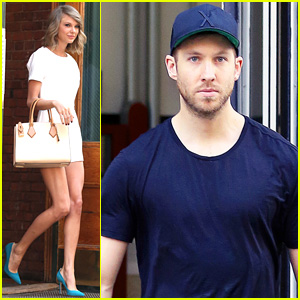 Taylor Swift & Calvin Harris Leave Her Apartment Separately Calvin