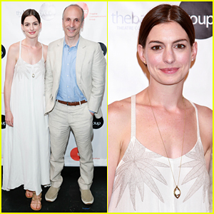 Anne Hathaway Supports Seth Barrish at 'An Actor's Companion' Book Release Party!