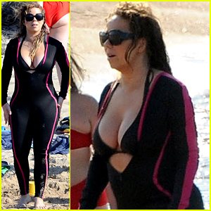 Mariah Carey Shows Off Lots of Cleavage After James Packer Romance News