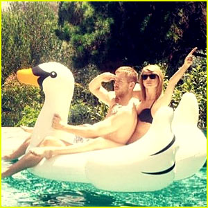 Taylor Swift Wears Bikini for Pool Day with Calvin Harris!