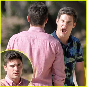 Zac Efron & Adam Devine Film Beach Argument in Hawaii | Adam Devine