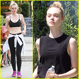 Elle Fanning Displays a Toned Physique After The Gym