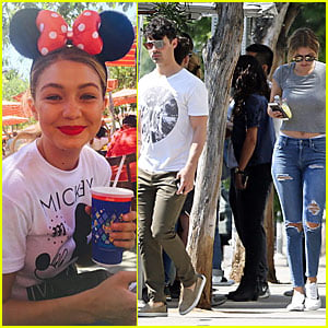 Gigi Hadid & Joe Jonas Spend an Adorable Day at Disney Together