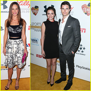 Hilary Swank & Robbie Amell Honor Change Makers at Sports Humanitarian of the Year Awards!
