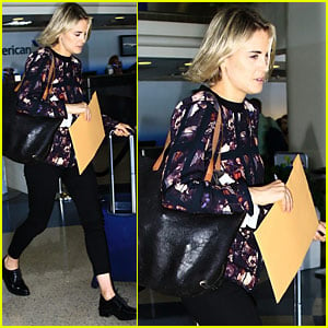 Taylor Schilling Catches a Flight After Summer TCA Tour Appearance