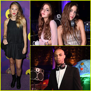Dylan Penn Shares Tea Time with DJs Sama & Haya at Just Jared's 'Way Too Wonderland' Presented by Ever After High