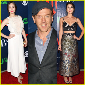Emmy Rossum, Damian Lewis & Lizzy Caplan Heat Up the CBS TCA Party!