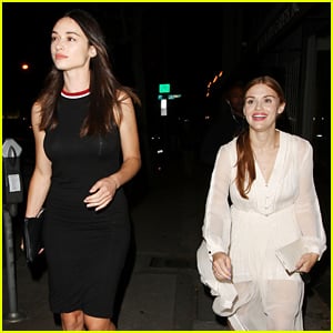 Holland Roden & Crystal Reed Have a 'Teen Wolf' Reunion at Dinner!
