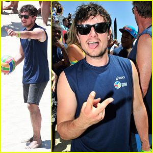 Josh Hutcherson Shows Off His Skills at Celebrity Charity Volleyball Match!
