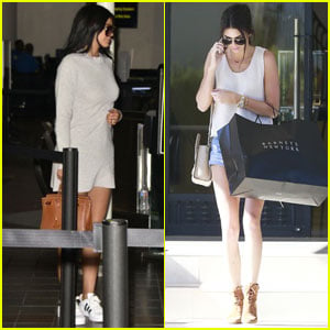 Kylie & Kendall Jenner Head Out & About After Birthday Vacay in Mexico